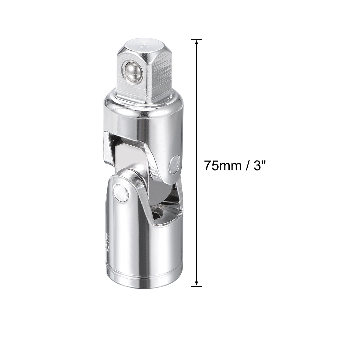 Harfington Square Drive Universal Joint Socket Coupling Steering Connector Adapter, Cr-V