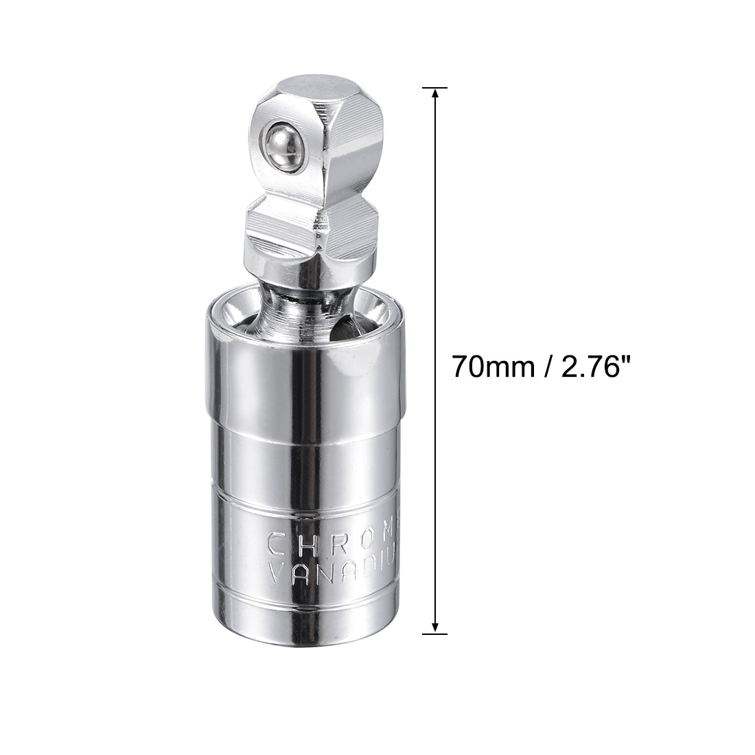 Harfington Universal Socket Joint 1/2-Inch Drive Ball Spring Socket Adapter Cr-V 2 Pcs