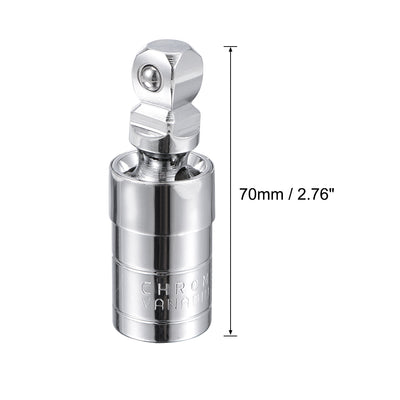 Harfington Universal Socket Joint 1/2-Inch Drive Ball Spring Socket Adapter Cr-V 2 Pcs