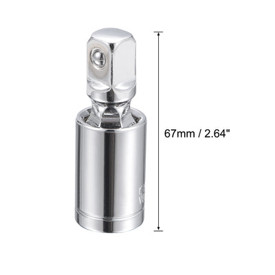 Harfington Square Drive Universal Joint Swivel Deep Socket, Cr-V