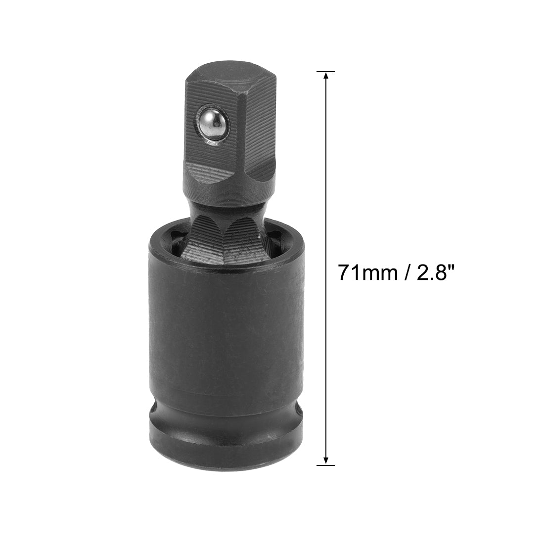 Harfington Square Drive Universal Joint Swivel Deep Impact Socket, Cr-V