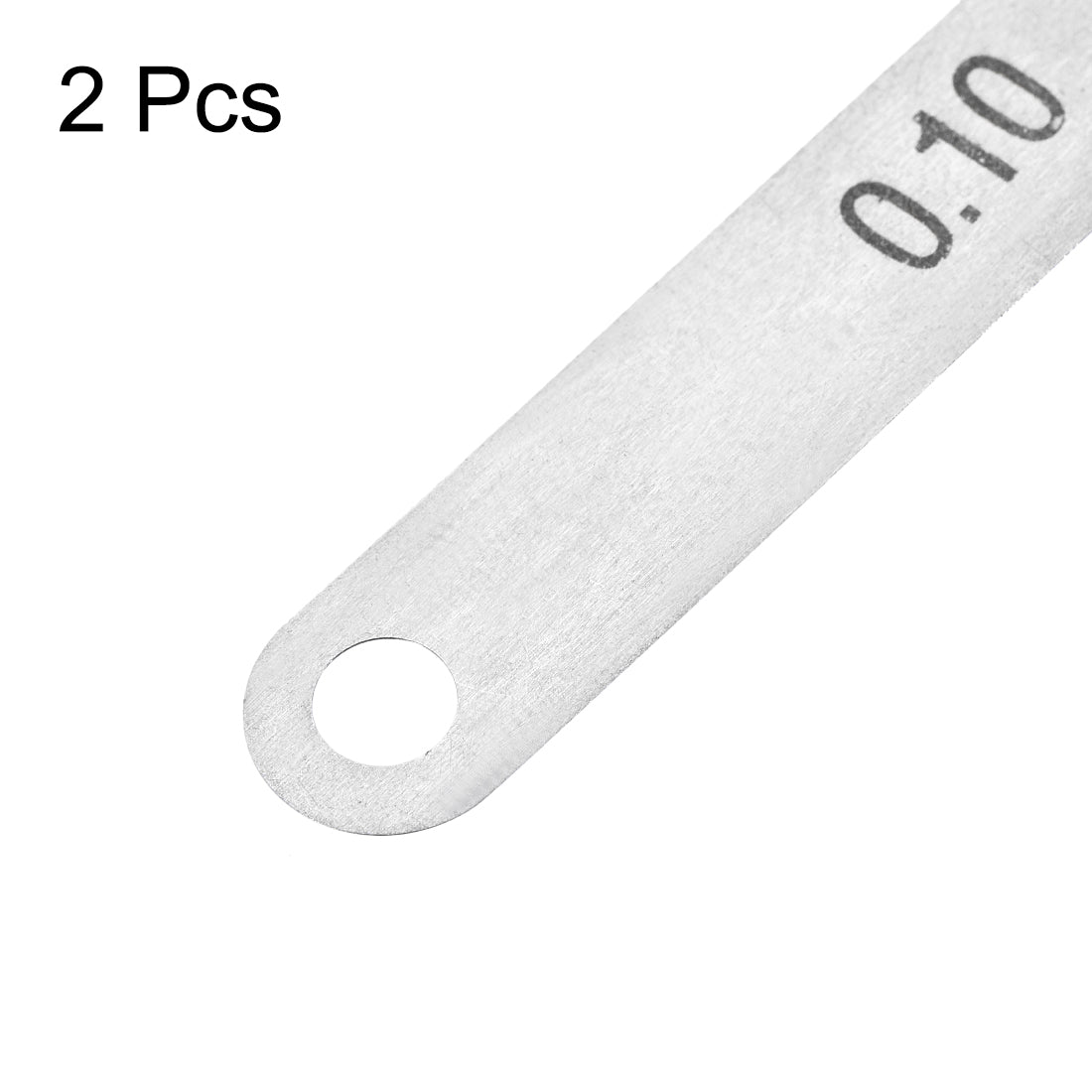 Harfington Metric Thickness Feeler Gauge 0.1mm Stainless Steel Measuring Tool for Gap Width 2pcs