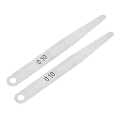 Harfington Metric Thickness Feeler Gauge 0.1mm Stainless Steel Measuring Tool for Gap Width 2pcs