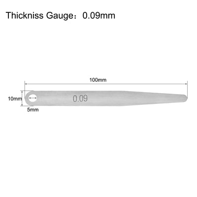 Harfington Metric Thickness Feeler Gauge 0.09mm Stainless Steel Measuring Tool for Gap Width