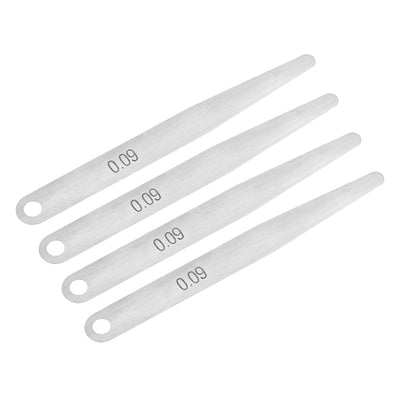 Harfington Metric Thickness Feeler Gauge 0.09mm Stainless Steel Measuring Tool for Gap Width 4pcs