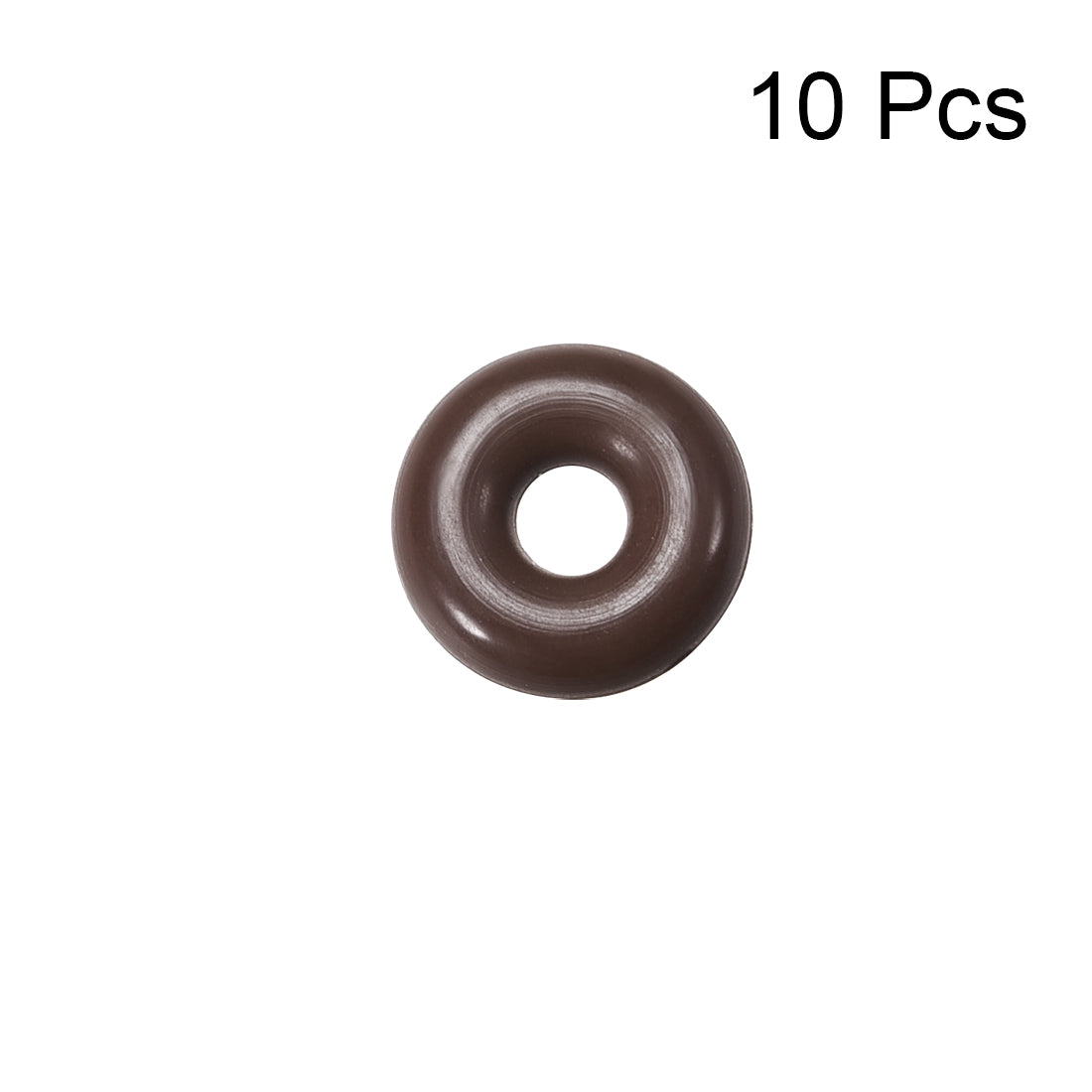 Harfington Fluorine Rubber O Rings Seal Gasket Brown 10Pcs