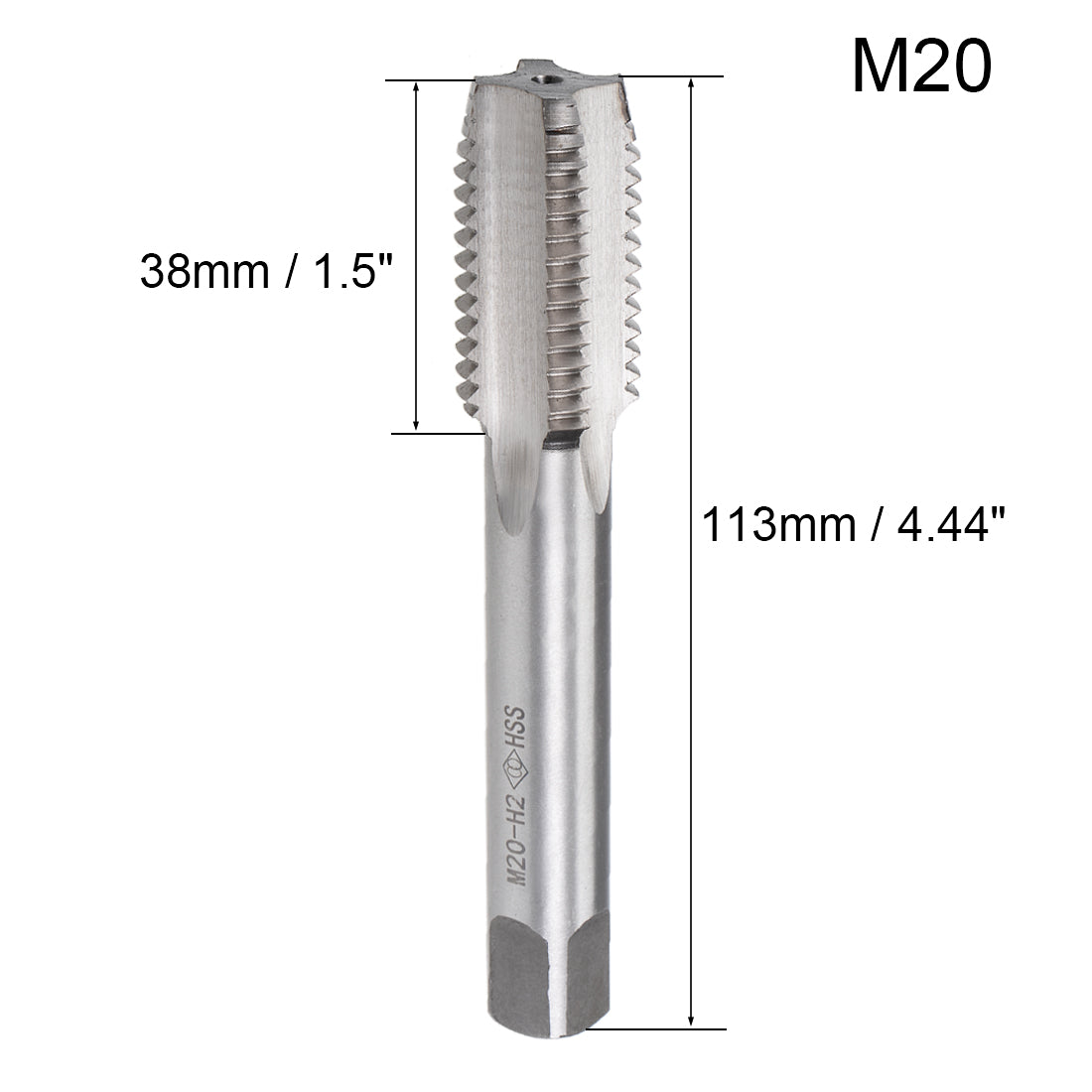 Harfington Metric Machine Tap 4 Straight Flutes High Speed Steel
