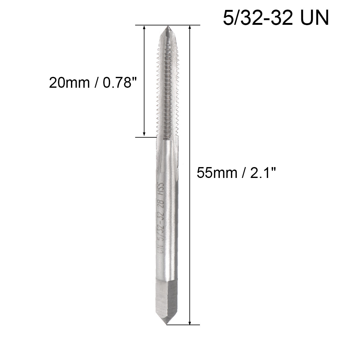 Harfington Machine Tap Thread Pitch Flute High Speed Steel