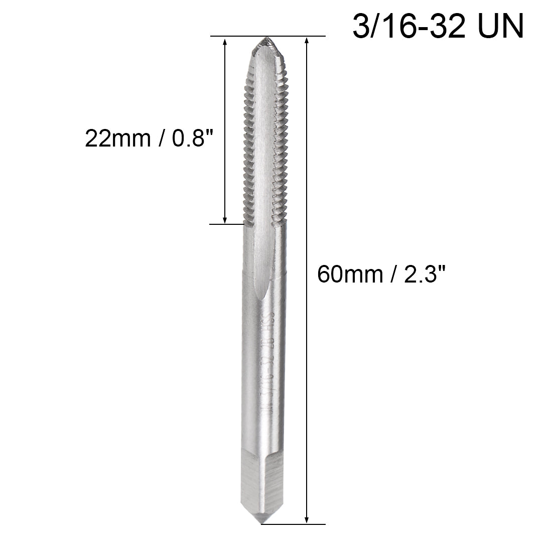Harfington Machine Tap Thread Pitch Flute High Speed Steel