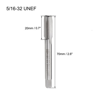 Harfington Machine Tap 5/16-32 UNEF Thread Pitch 2B 3 Flutes High Speed Steel