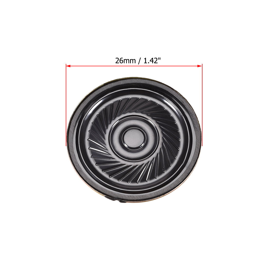 Harfington 0.5W 8 Ohm Micro Internal Speaker Magnet Loudspeaker 36mm Dia 4pcs