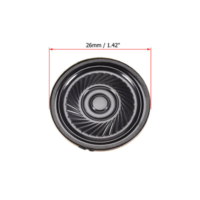 Harfington 0.5W 8 Ohm Micro Internal Speaker Magnet Loudspeaker 36mm Dia 6pcs