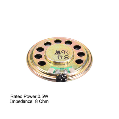 Harfington 0.5W 8 Ohm Micro Internal Speaker Magnet Loudspeaker 30mm Dia 4pcs