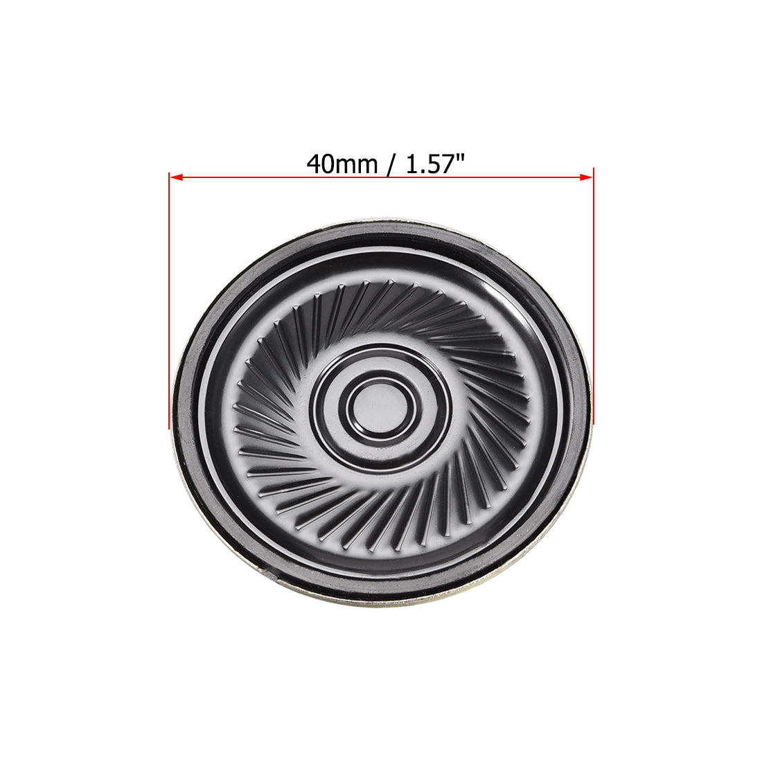 Harfington 0.5W 8 Ohm Micro Internal Speaker Magnet Loudspeaker 40mm Dia 4pcs