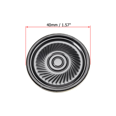 Harfington 0.5W 8 Ohm Micro Internal Speaker Magnet Loudspeaker 40mm Dia 4pcs