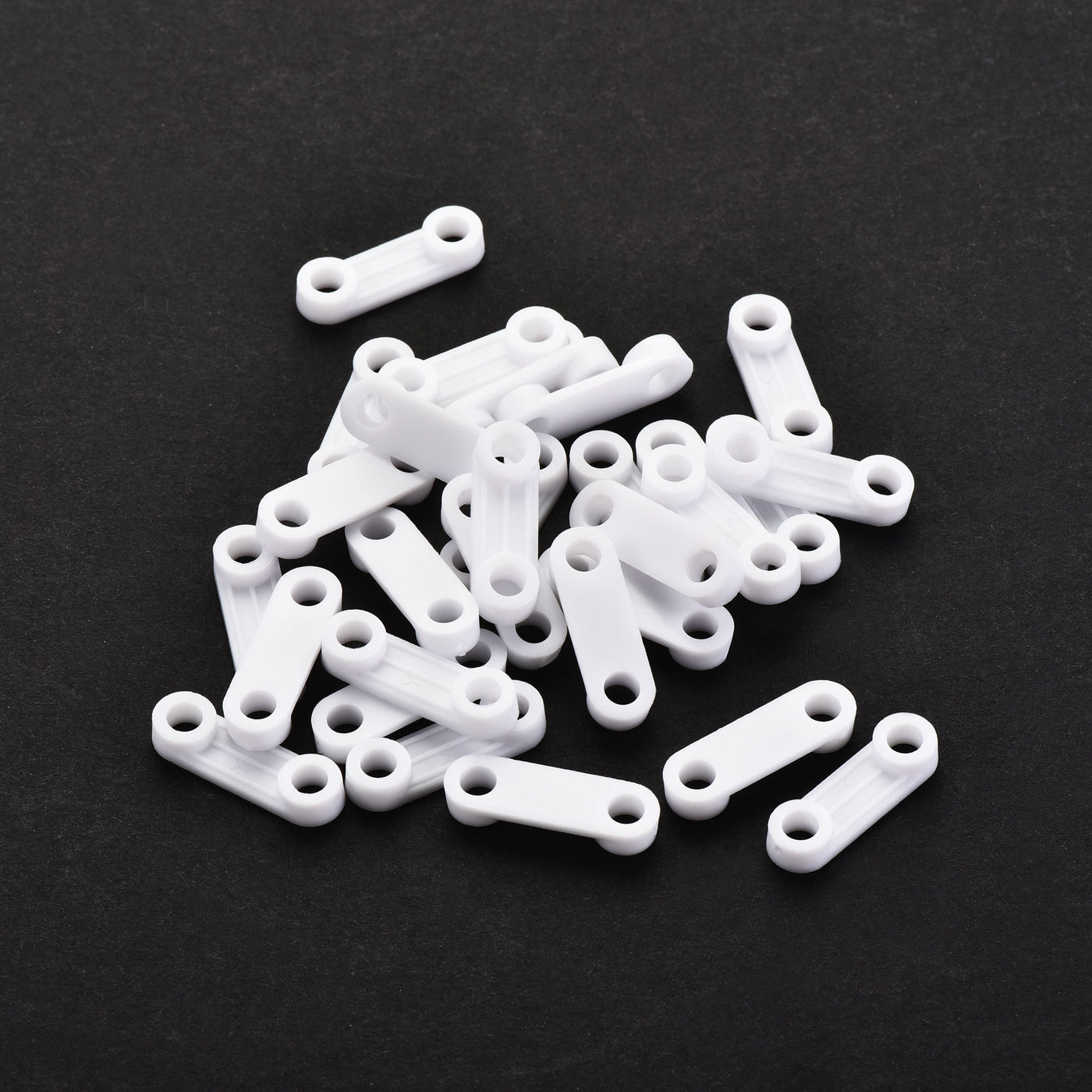Harfington 150pcs Nylon Cable Wire Ties Flat Type Screws Fixed Base Fastener White 20.5x6.5mm