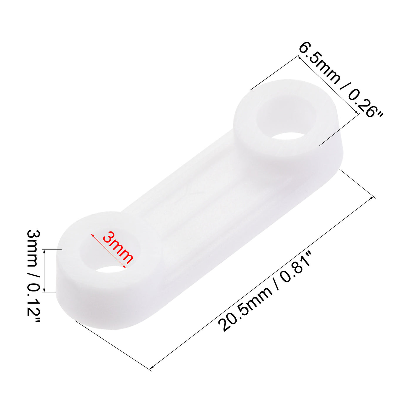 Harfington 150pcs Nylon Cable Wire Ties Flat Type Screws Fixed Base Fastener White 20.5x6.5mm