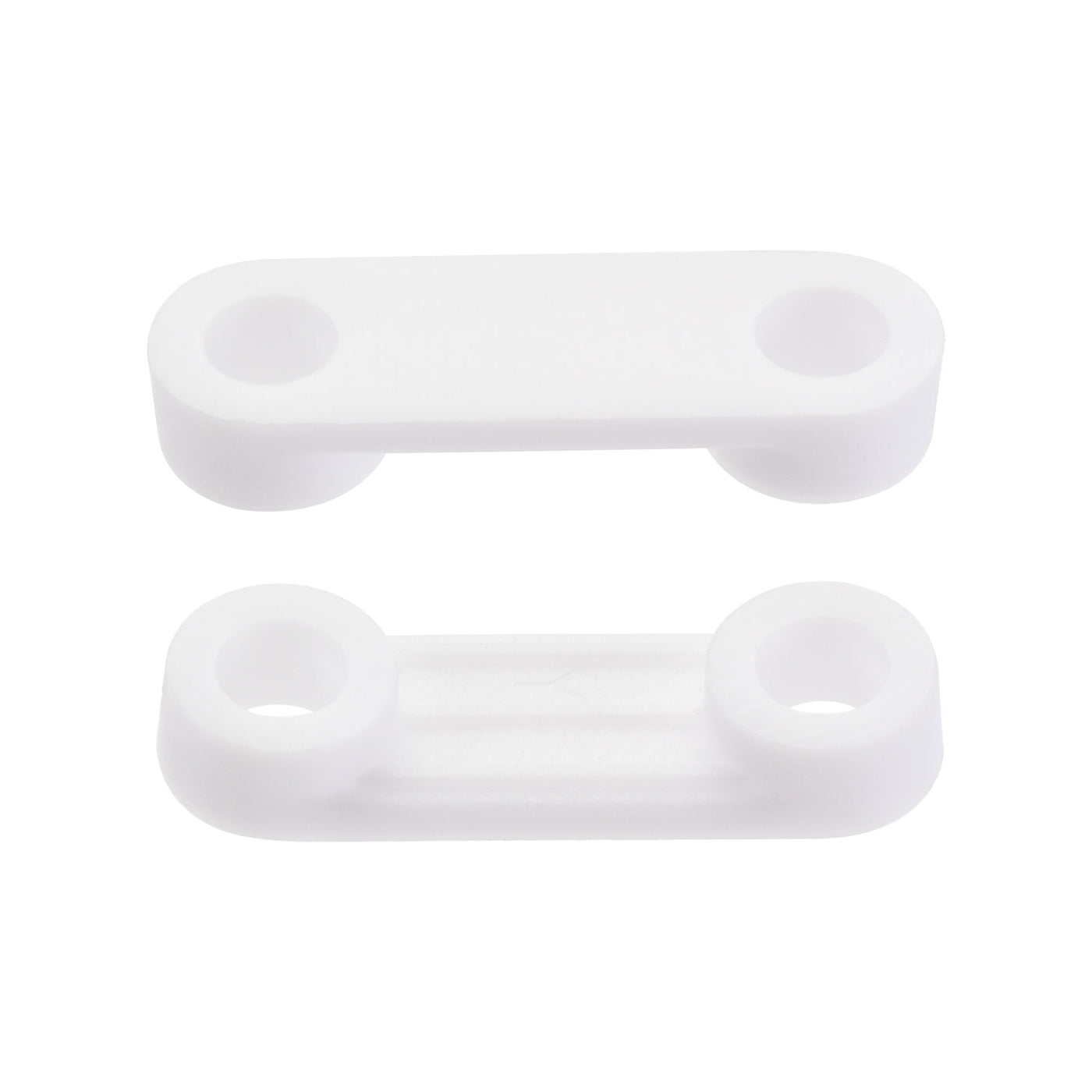 Harfington 150pcs Nylon Cable Wire Ties Flat Type Screws Fixed Base Fastener White 20.5x6.5mm