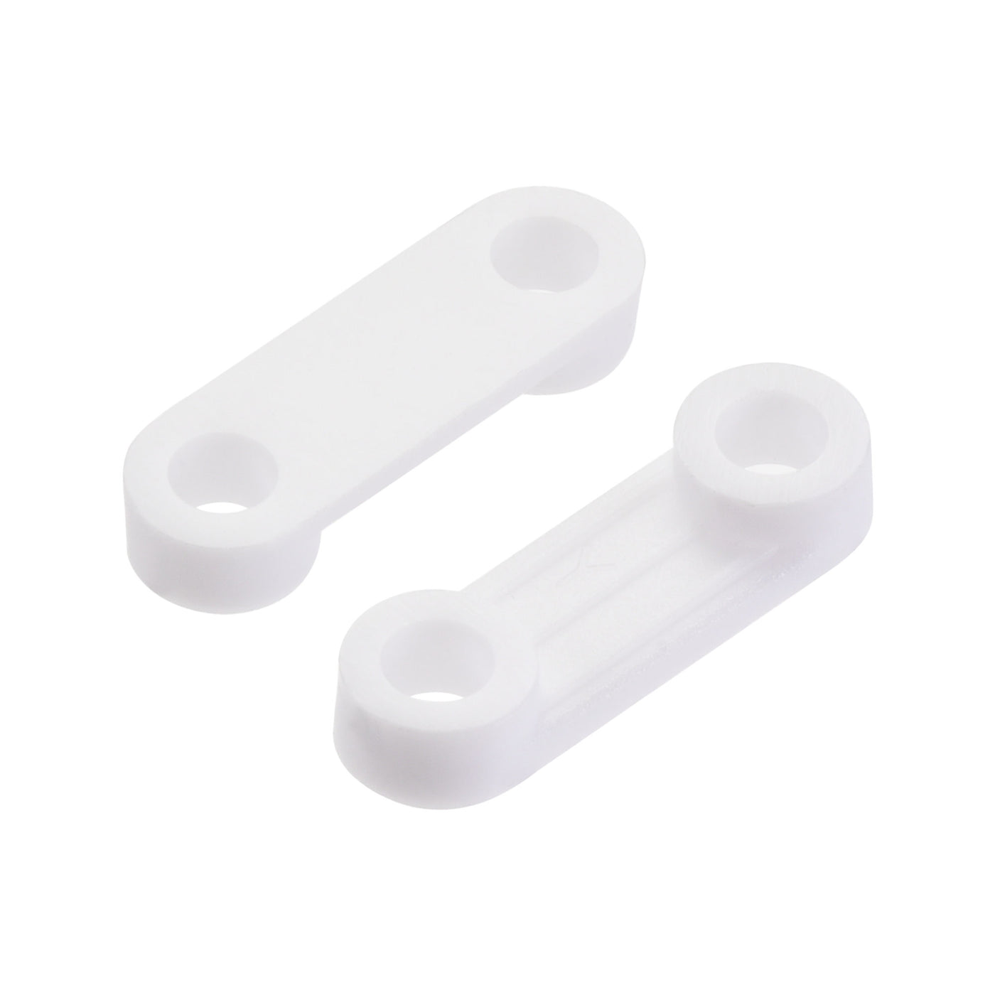 Harfington 150pcs Nylon Cable Wire Ties Flat Type Screws Fixed Base Fastener White 20.5x6.5mm