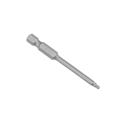 Harfington Ball End Hex Bits 1/4 Inch Hex Shank 2.6 Inch Length Magnetic H2.5 Head Screwdriver S2 HRC58 Screw Driver Bit