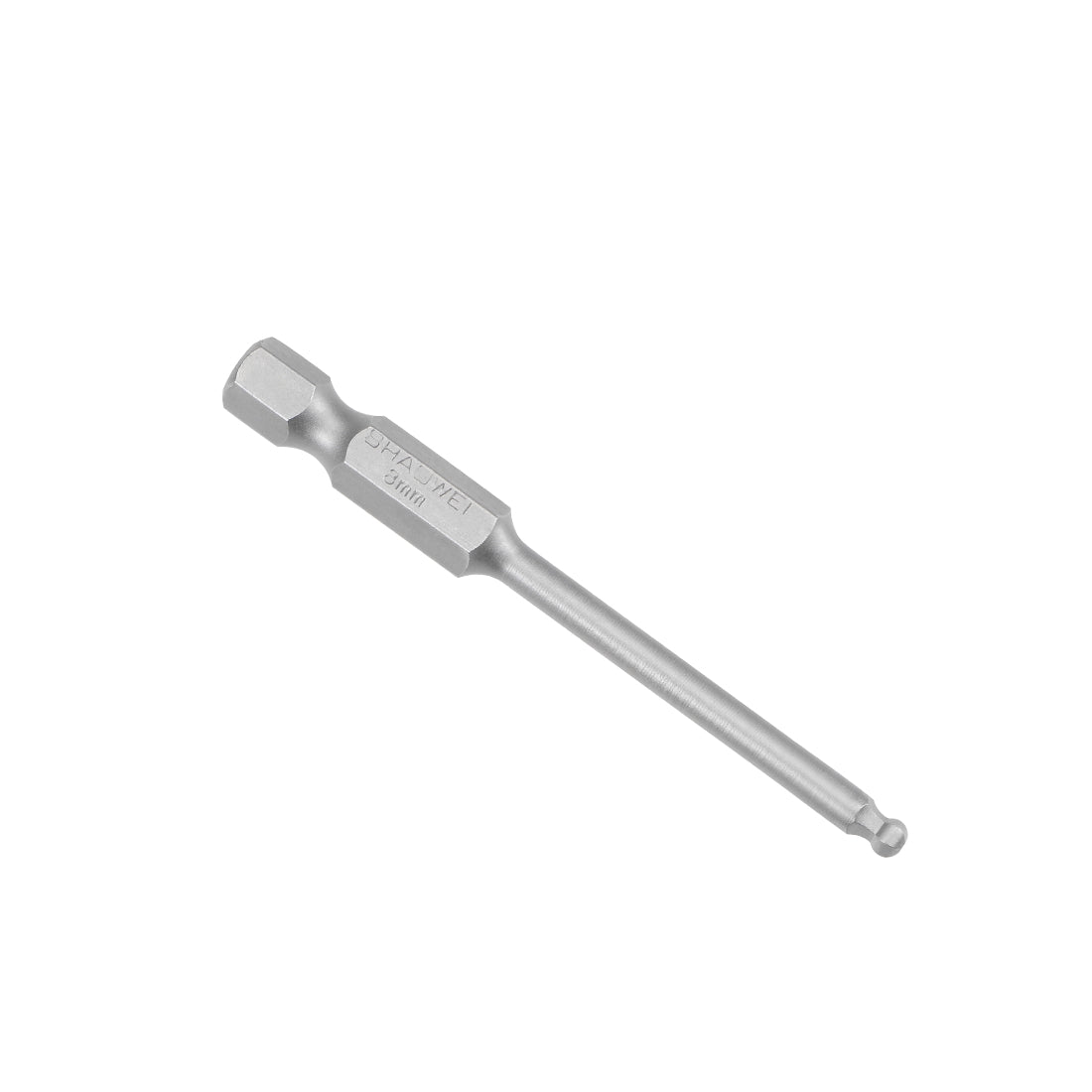 Harfington Ball End Hex Bits 1/4 Inch Hex Shank 2.6 Inch Length H3 Head Screwdriver S2 HRC58 Screw Driver Bit