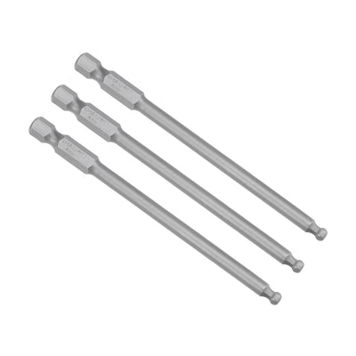 Harfington Ball End Screwdriver Bits, S2 Magnetic Drill Bit w Inch Hex Shank