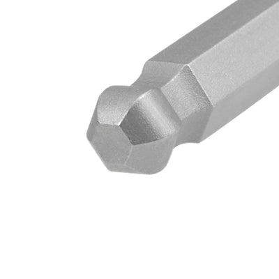 Harfington Ball End Hex Bits 1/4 Inch Hex Shank 3.9 Inch Length Magnetic H8 Head Screwdriver S2 HRC58 Screw Driver Bit