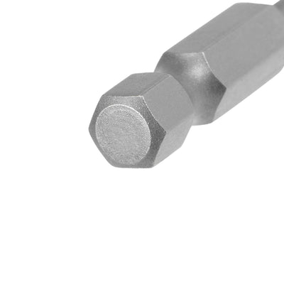Harfington Ball End Hex Bits 1/4 Inch Hex Shank 3.9 Inch Length Magnetic H8 Head Screwdriver S2 HRC58 Screw Driver Bit
