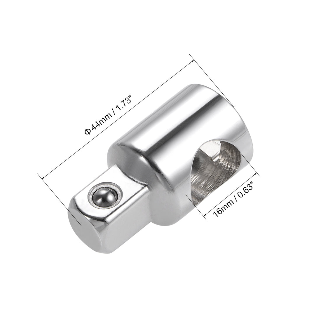 Harfington Socket Adapter 3/8-Inch F to 1/2-Inch M Square Drive for Extension Bar and Ratchet Wrenches Cr-V Steel 2 Pcs
