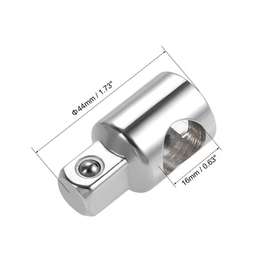 Harfington Socket Adapter 3/8-Inch F to 1/2-Inch M Square Drive for Extension Bar and Ratchet Wrenches Cr-V Steel 2 Pcs