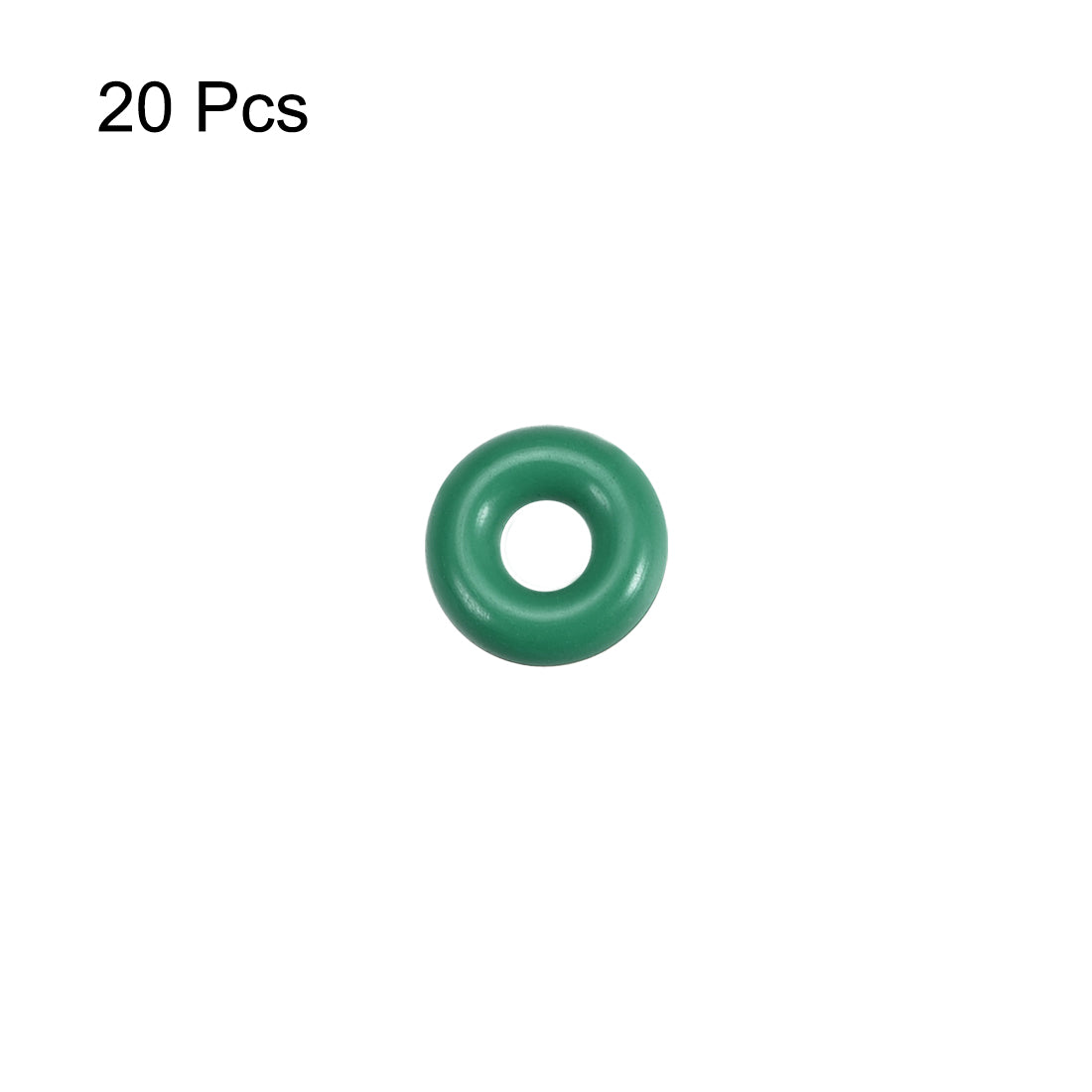 Harfington Fluorine Rubber O-Rings, FKM Seal Gasket for Machinery Plumbing, Green Pack of 20