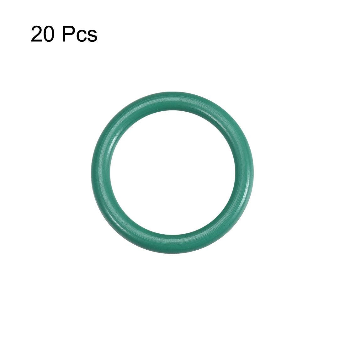 Harfington Fluorine Rubber O-Rings, FKM Seal Gasket for Machinery Plumbing, Green Pack of 20