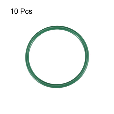 Harfington Fluorine Rubber O-Rings, FKM Seal Gasket for Vehicle Machinery Plumbing, Pack of 10