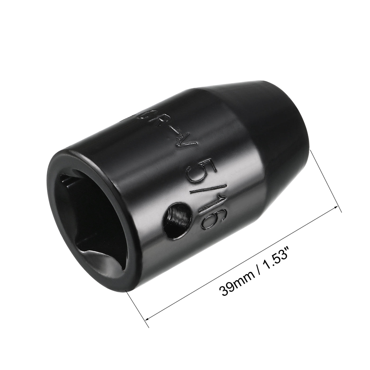 Harfington 6-Point Impact Socket, CR-V Steel, Shallow SAE Size