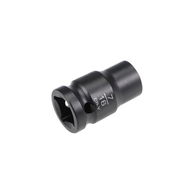 Harfington 6-Point Impact Socket, CR-V Steel, Shallow SAE Sizes