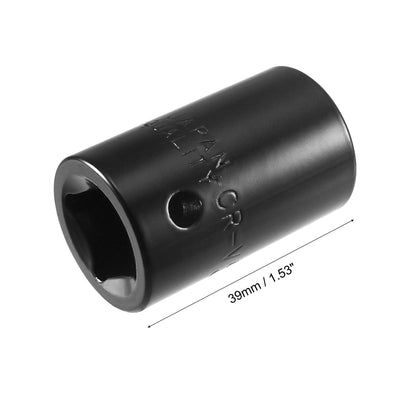 Harfington 6-Point Impact Socket, CR-V Steel, Shallow SAE Sizes