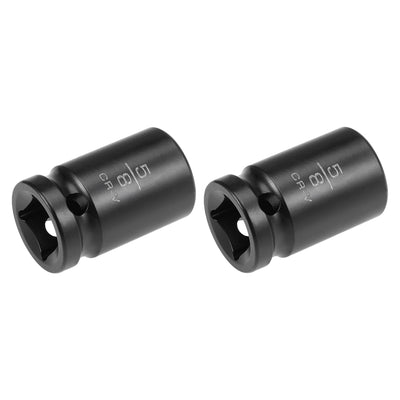 Harfington 6-Point Impact Socket, CR-V Steel, Shallow SAE Size