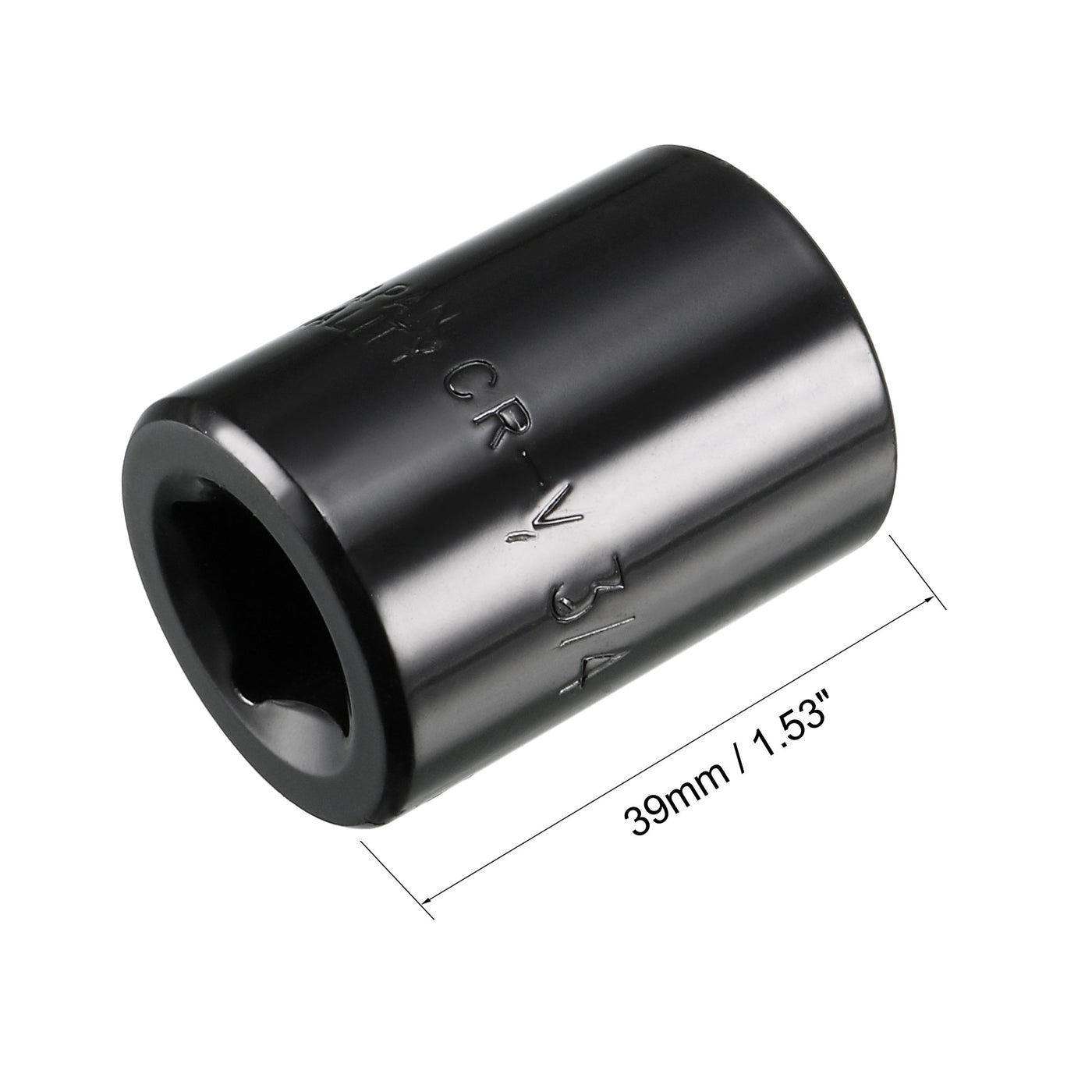 Harfington 6-Point Impact Socket, CR-V Steel, Shallow SAE Sizes