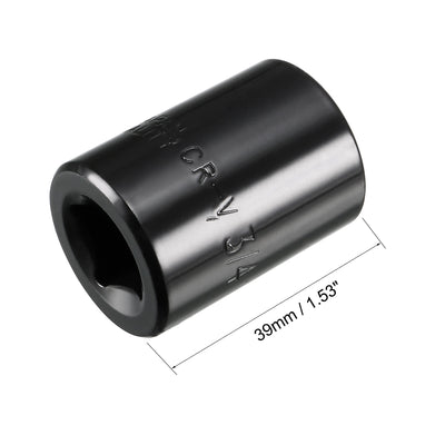 Harfington 6-Point Impact Socket, CR-V Steel, Shallow SAE Sizes