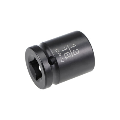 Harfington 6-Point Impact Socket, CR-V Steel, Shallow SAE Sizes