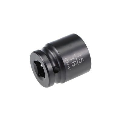 Harfington 6-Point Impact Socket, CR-V Steel, Shallow SAE Sizes