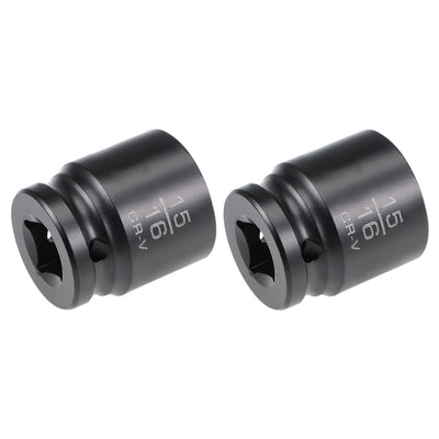 Harfington 6-Point Impact Socket, CR-V Steel, Shallow SAE Size