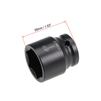 Harfington 6-Point Impact Socket, CR-V Steel, Shallow SAE Sizes