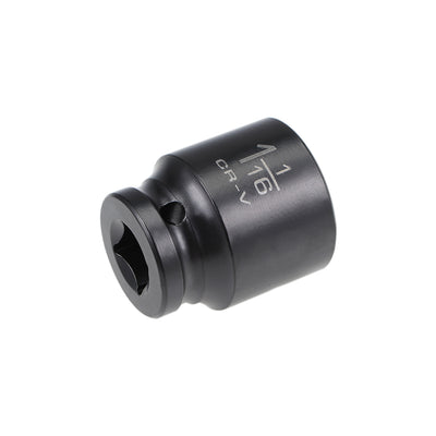 Harfington 6-Point Impact Socket, CR-V Steel, Shallow SAE Sizes