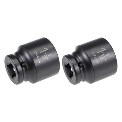 Harfington 6-Point Impact Socket, CR-V Steel, Shallow SAE Size