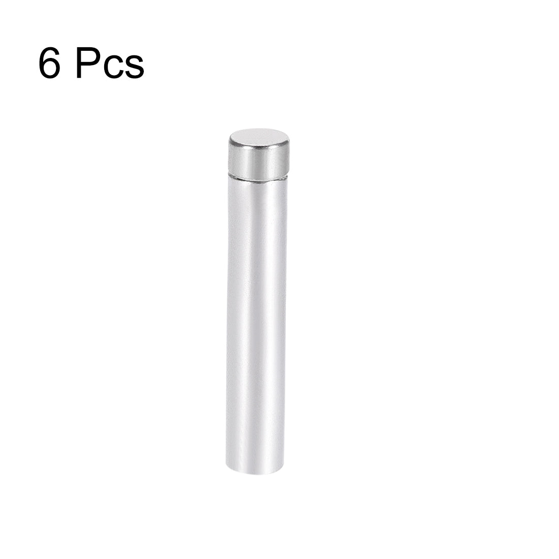 Harfington Glass Standoff Stainless Steel Advertising Nails 6.8mm x 80mm for 4-8mm Thick Desktop Acrylic Photo Frame , 4 Pcs