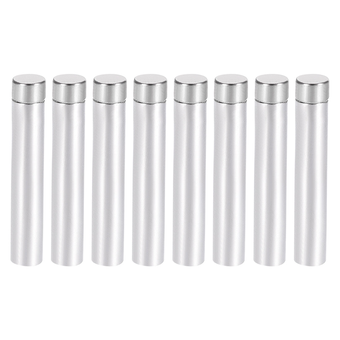 Harfington Glass Standoff Stainless Steel Advertising Nails 6.8mm x 80mm for 4-8mm Thick Desktop Acrylic Photo Frame , 8 Pcs