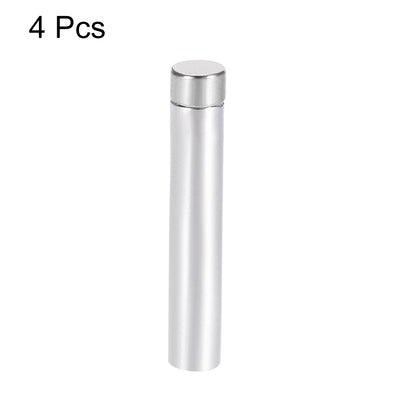 Harfington Glass Standoff Stainless Steel Advertising Nails 6.8mm x 70mm for 4-8mm Thick Desktop Acrylic Photo Frame , 4 Pcs