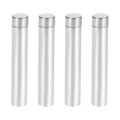 Harfington Glass Standoff Stainless Steel Advertising Nails 6.8mm x 70mm for 4-8mm Thick Desktop Acrylic Photo Frame , 4 Pcs