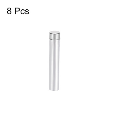 Harfington Glass Standoff Stainless Steel Advertising Nails 6.8mm x 70mm for 4-8mm Thick Desktop Acrylic Photo Frame , 8 Pcs
